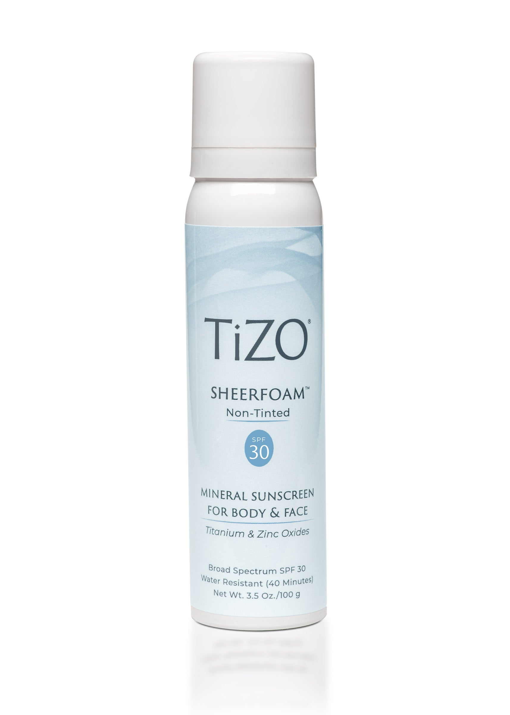 TiZO SheerFoam Body & Face Non-Tinted SPF 30 — сонцезахисна пінка без відтінку